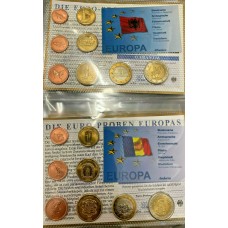 WORLD EURO SPECIMEN ALBUM . 21 COIN SETS . VERY RARE 